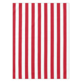 Americana Red And White Stripes Patriotic テーブルクロス (正面)