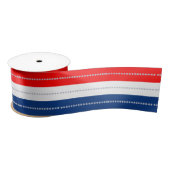 Americana Red White Blue Stars & Stripes サテンリボン (リール)