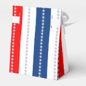 Americana Red White Blue Stars & Stripes フェイバーボックス (裏面サイド)