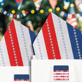 Americana Red White Blue Stars & Stripes 薄葉紙