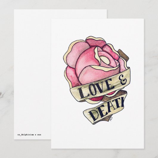 Americana rose art シーズンカード (正面/裏面)