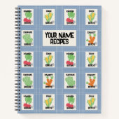 Americana Seed Packet Folk Art Recipe ノートブック (正面)