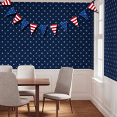 Americana Stars And Stripes Red White Blue Flag バンティングフラッグ