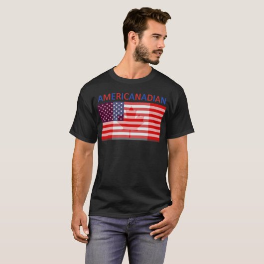 AMERICANADIANの完全で黒いTシャツ Tシャツ (正面フル)