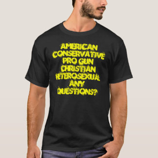 AMERICANCONSERVATIVEPRO GUNCHRISTIANHETEROSEXUA… Tシャツ