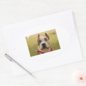 AmericanStaffapshireTerrier 2.png 楕円形シール (封筒)
