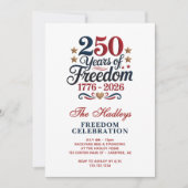 America's 250 Year Anniversary Family 招待状 (正面)