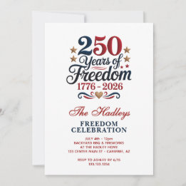 America's 250 Year Anniversary Family 招待状