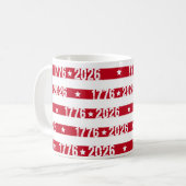 America's 250th 1776 2026 Celebration コーヒーマグカップ (正面左)