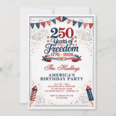 America's 250th Anniversary 招待状 (正面)