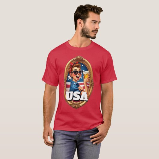 America's 250th Anniversary 4th of July 2026 Tシャツ (正面フル)