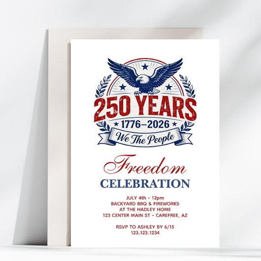America's 250th Anniversary Event 招待状