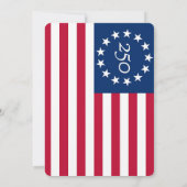 America's 250th Anniversary Independence hall Gala 招待状 (裏面)