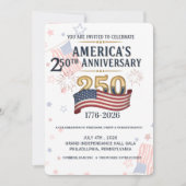 America's 250th Anniversary Independence hall Gala 招待状 (正面)