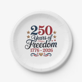 America's 250th Anniversary Party ペーパープレート