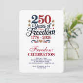 America's 250th Anniversary Party 招待状 (スタンド正面)