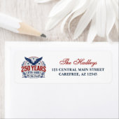 America's 250th Anniversary Return Address Label ラベル (インサイチュ)