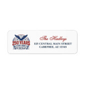 America's 250th Anniversary Return Address Label ラベル (正面)