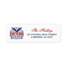 America's 250th Anniversary Return Address Label