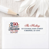 America's 250th Anniversary Return Address Label ラベル (インサイチュ)