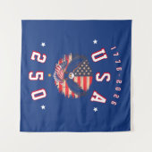 America's 250th Anniversary USA 250 1776 2026 タペストリー (正面(横))