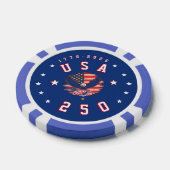 America's 250th Anniversary USA 250 1776 2026 ポーカーチップ (シングル)