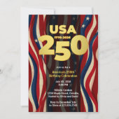 America's 250th Anniversary, USA 250 Party 招待状 (正面)