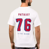 America's 250th Anniversary USA Hockey Jersey  Tシャツ (裏面)