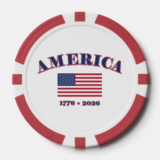 America's 250th Birthday ポーカーチップ (正面)