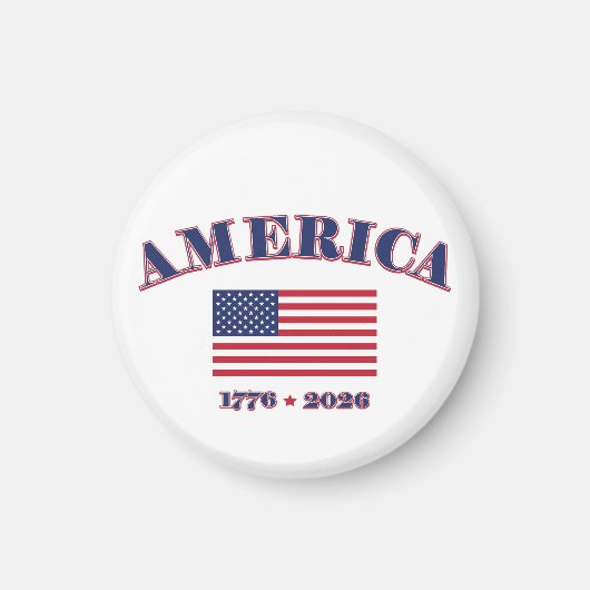 America's 250th Birthday マグネット (正面)