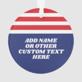 America's 250th Birthday - Groovy USA 250 オーナメント (裏面)