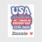 America's 250th Birthday - Groovy USA 250 シール (シート)