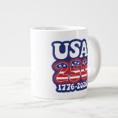 America's 250th Birthday - Groovy USA 250 ジャンボコーヒーマグカップ (正面右)