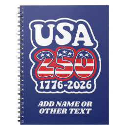 America's 250th Birthday - Groovy USA 250 ノートブック