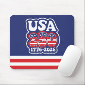 America's 250th Birthday - Groovy USA 250 マウスパッド (マウス)
