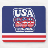 America's 250th Birthday - Groovy USA 250 マウスパッド (正面)