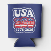 America's 250th Birthday - Groovy USA 250 缶クーラー (正面)