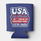 America's 250th Birthday - Groovy USA 250 缶クーラー (裏面)