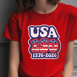 America's 250th Birthday - Groovy USA 250 Tシャツ