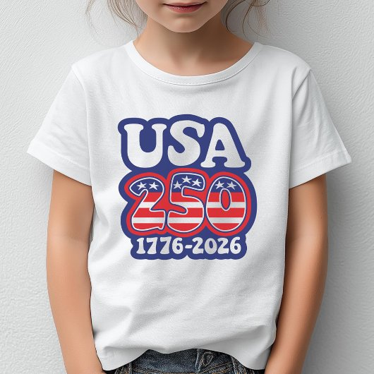 America's 250th Birthday - Groovy USA 250 Tシャツ