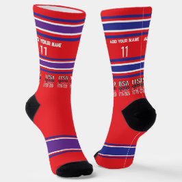 America's 250th Birthday - Name Number Socks ソックス