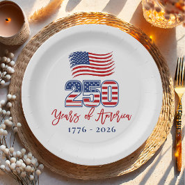 America's 250th Birthday Party ペーパープレート