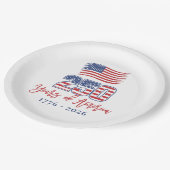 America's 250th Birthday Party ペーパープレート (アングル)
