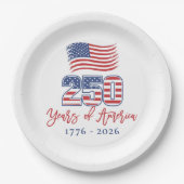 America's 250th Birthday Party ペーパープレート (正面)