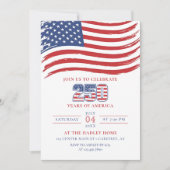 America's 250th Birthday Party 招待状 (正面)