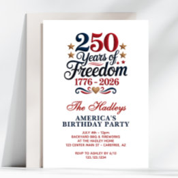 America's 250th Birthday Party 招待状