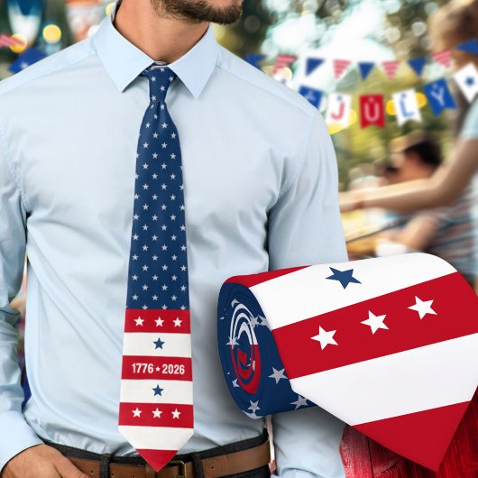 America's 250th Semiquincentennial 1776 2026 ネクタイ