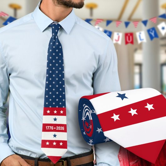 America's 250th Semiquincentennial 1776 2026 ネクタイ