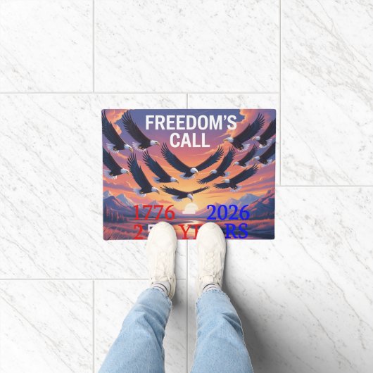 America's Birthday Door Mat ドアマット (室内)