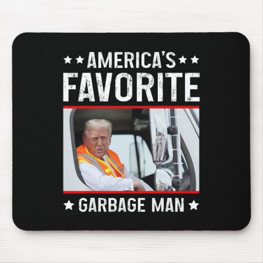 America's Favorite Garge Man Funny Trump Garge Tru マウスパッド (正面)